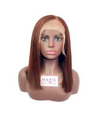 Straight, 14", front lace, copper