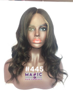 14", Straight, front lace, #4 Brown