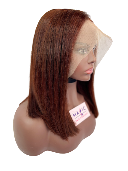 Straight, 14", front lace, copper