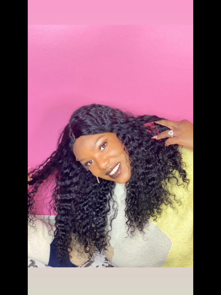 22", Deep Body Wave, Jet Black Color, Full Lace