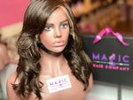 14", Silky Straight,  Natural color wig