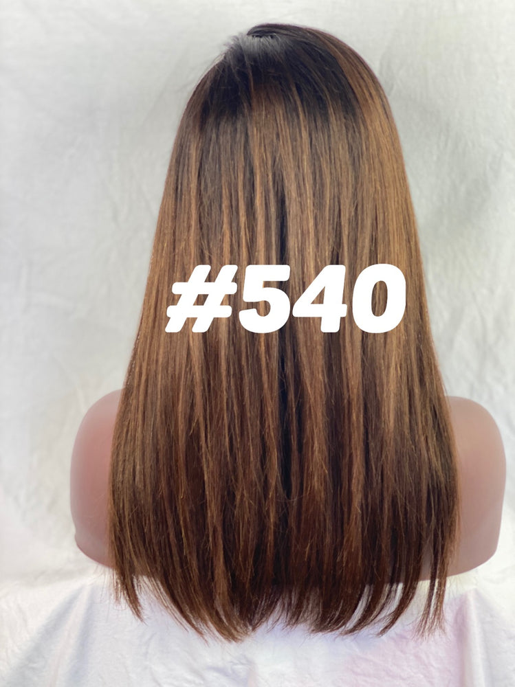 Silky Straight,14", front lace, Custom color