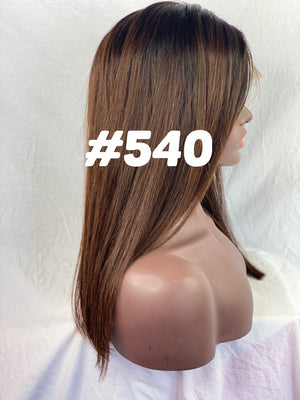 Silky Straight,14", front lace, Custom color