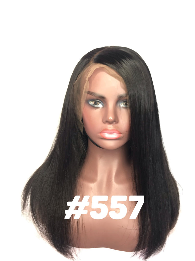 beautiful and luxurious Silky Straight, 16", front lace wig
