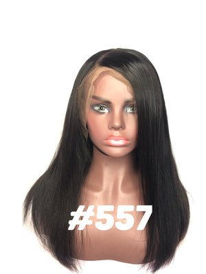 beautiful and luxurious Silky Straight, 16", front lace wig