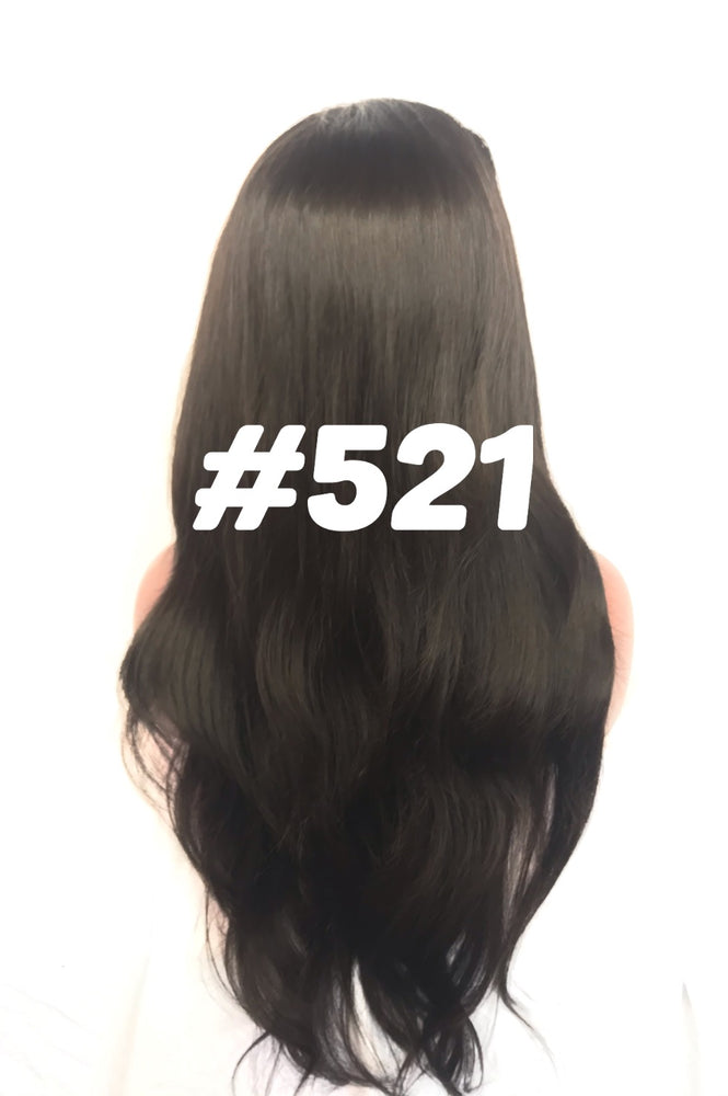 Straight, 24", front lace, Natural color wig