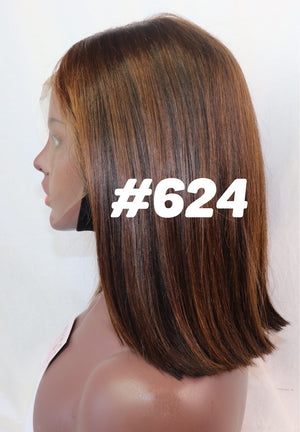 12", front lace, Custom colored BOB