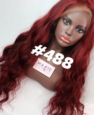 long red wavy lace hd wig human hair free part