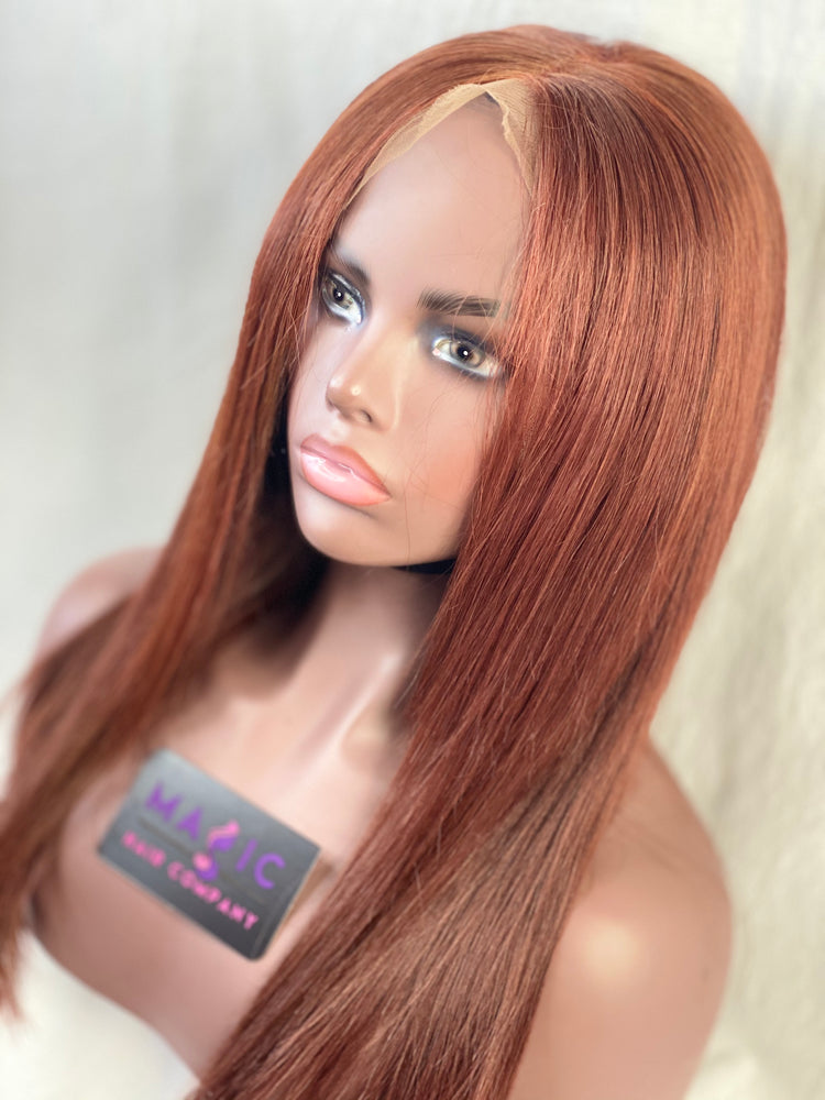 16", Front Lace, Copper