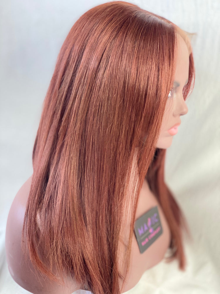 16", Front Lace, Copper