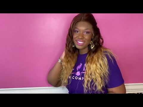 
                
                    Load and play video in Gallery viewer, Body wave, 20&amp;quot;, front lace, Custom Ombre
                
            