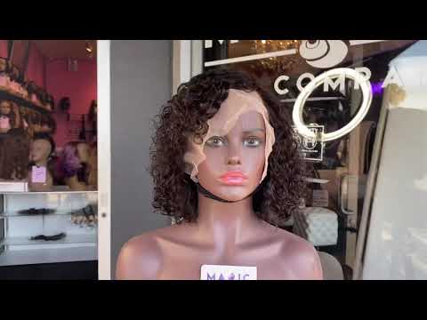 
                
                    Load and play video in Gallery viewer, 10&amp;quot;, Curly, Front Lace wig
                
            