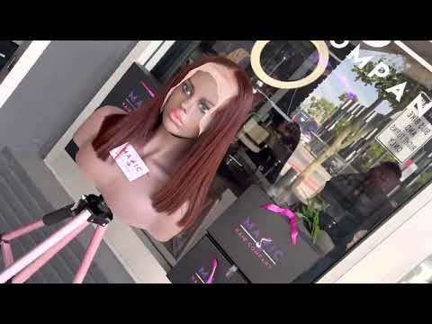 
                
                    Load and play video in Gallery viewer, Straight, 14&amp;quot;, front lace, copper
                
            