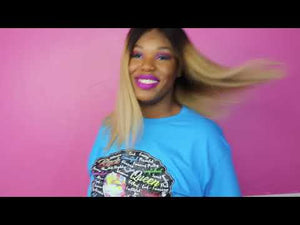 
                
                    Load and play video in Gallery viewer, 14&amp;quot;, Straight, front lace, Dirty Blonde wig
                
            