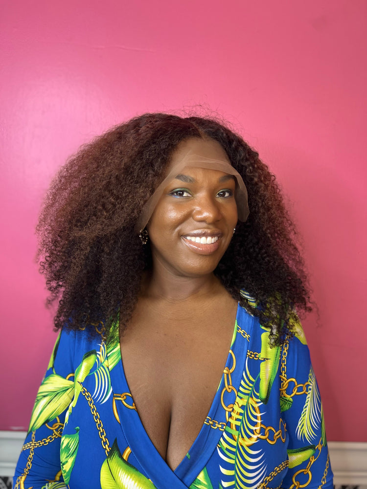 16" kinky curly Custom color brown