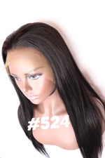 Straight, 16", Full Lace, Jet Black Color