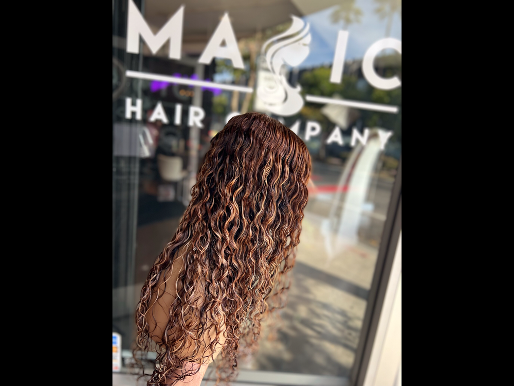 Custom color deep body wave wig