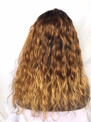 14" ,Wavy, Custom Ombre wig