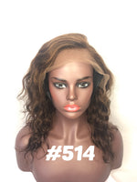 14", Front Lace Wig, #4 Warm Brown