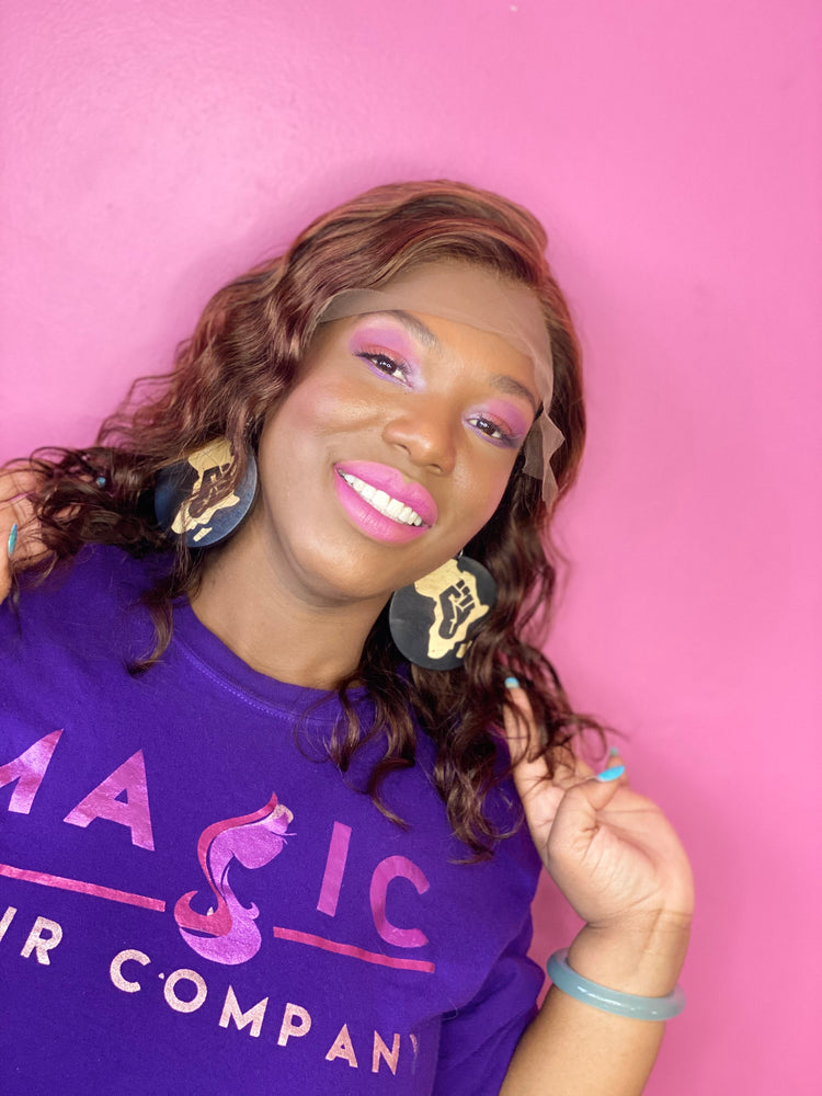 14", Front Lace Wig, #4 Warm Brown