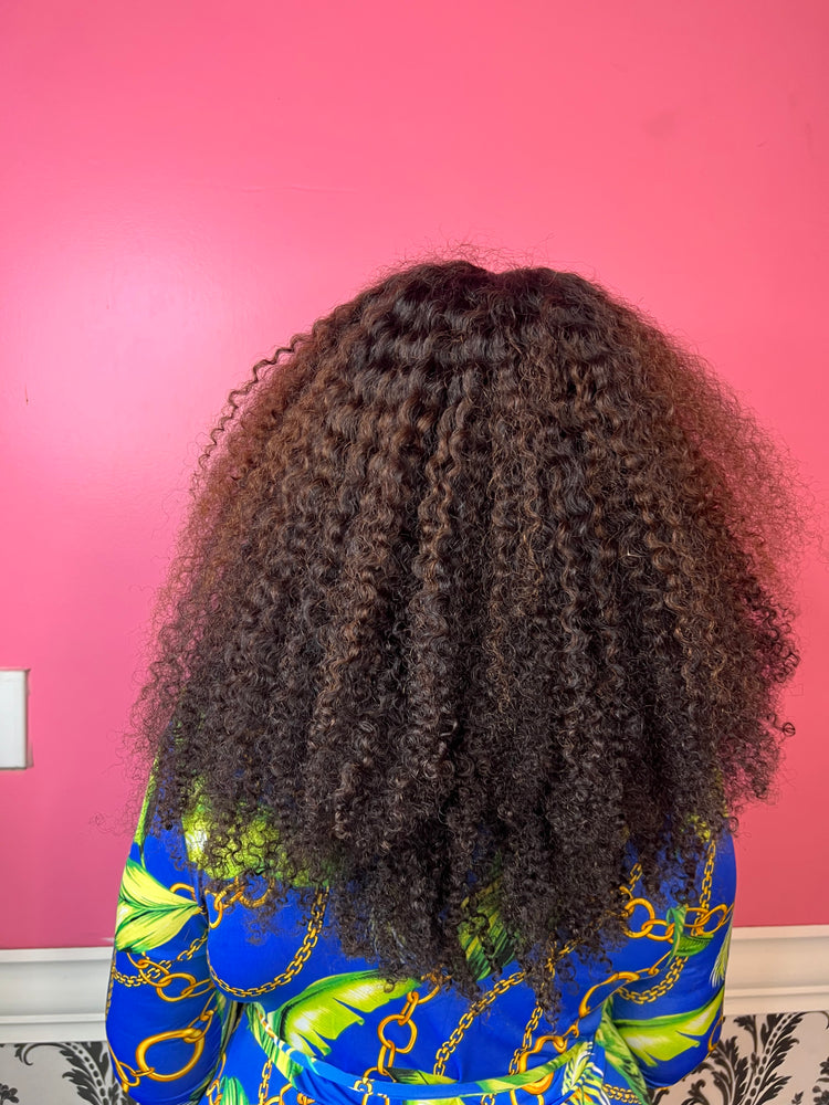 16" kinky curly Custom color brown