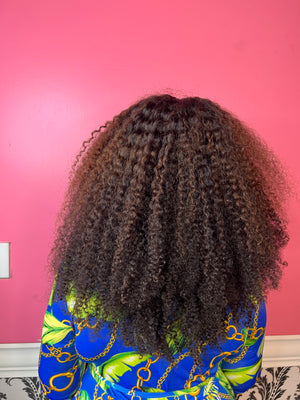 16" kinky curly Custom color brown