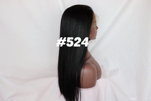 Straight, 16", Full Lace, Jet Black Color