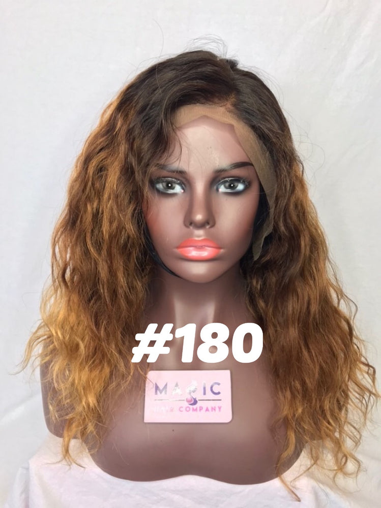 14" ,Wavy, Custom Ombre wig