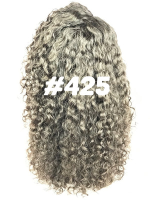 16 full lace human hair curly glueless natural 1b wig