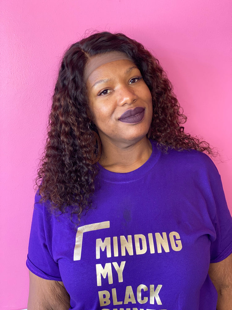 14 curly custom brown glueless lace wig