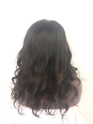 Straight 14", front lace, Custom Ombre