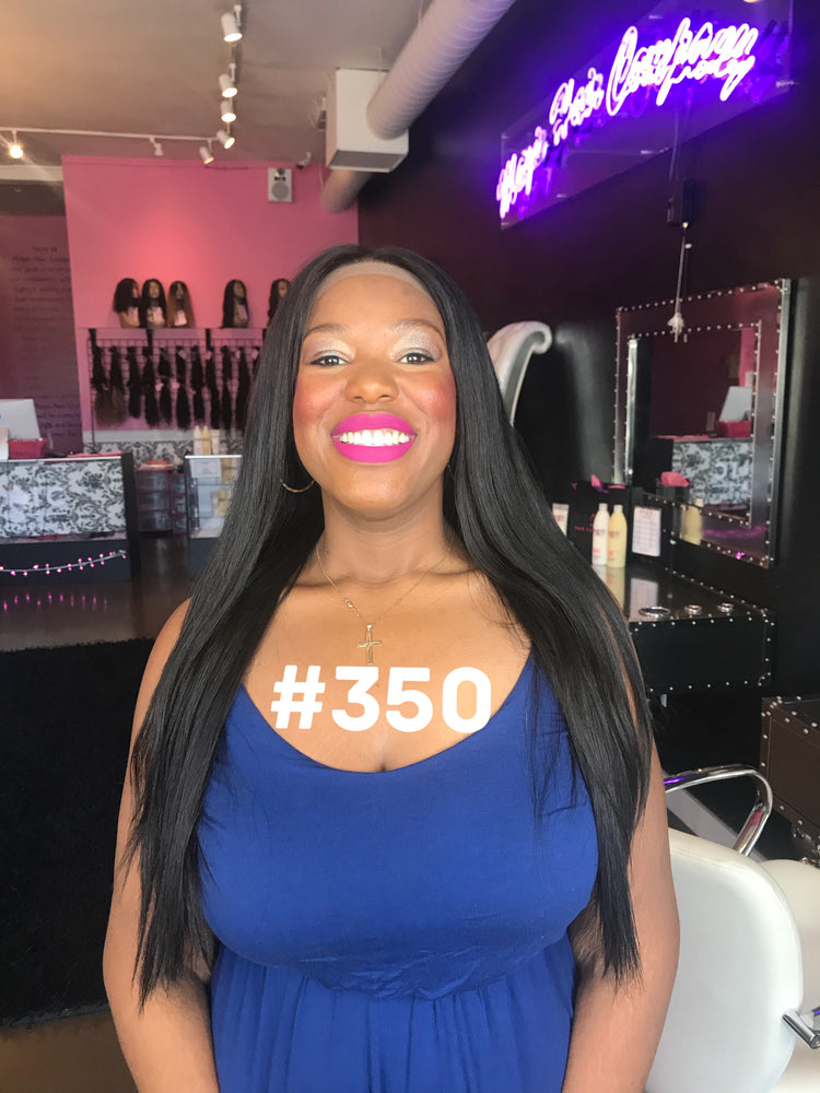 22", Silk Straight, front Lace