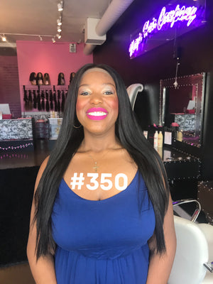 22", Silk Straight, front Lace