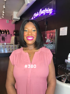 10 bob human hair natural 1b glueless front lace wig