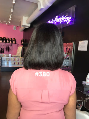 10 bob human hair natural 1b glueless front lace wig
