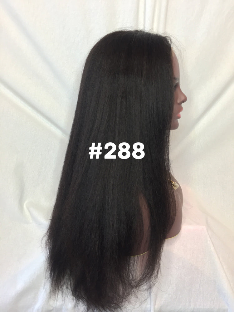 18", kinky straight, front lace