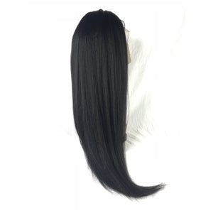 18", kinky straight, front lace