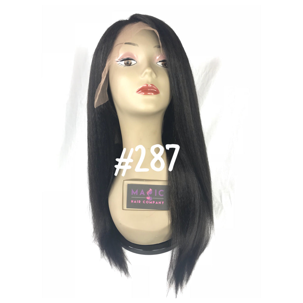 16", kinky straight, front lace