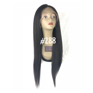 18", kinky straight, front lace