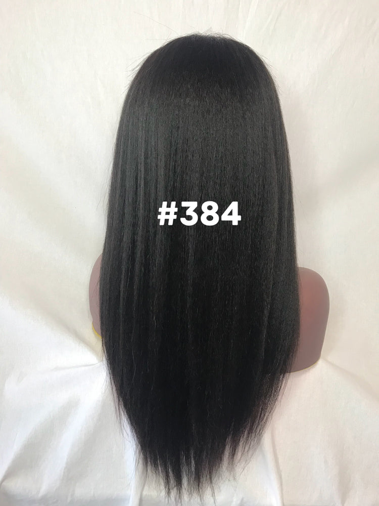 18", Kinky Straight, U-Part Wig