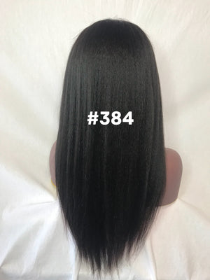 18", Kinky Straight, U-Part Wig