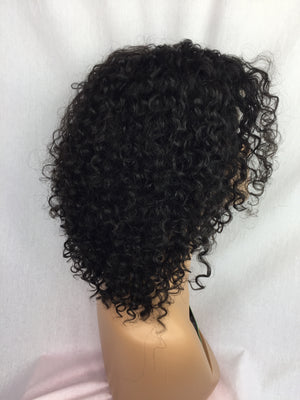 12", Curly, Front Lace Wig