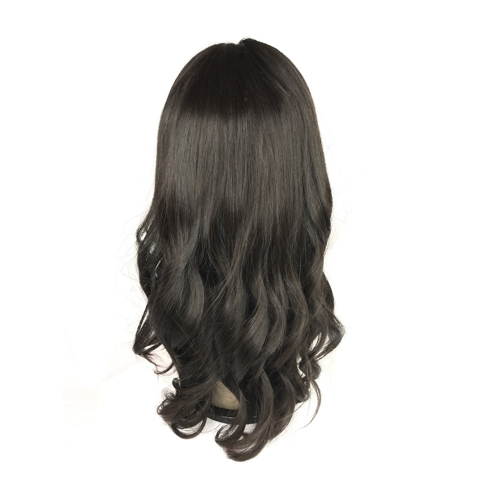 16", Silky Straight, Bangs