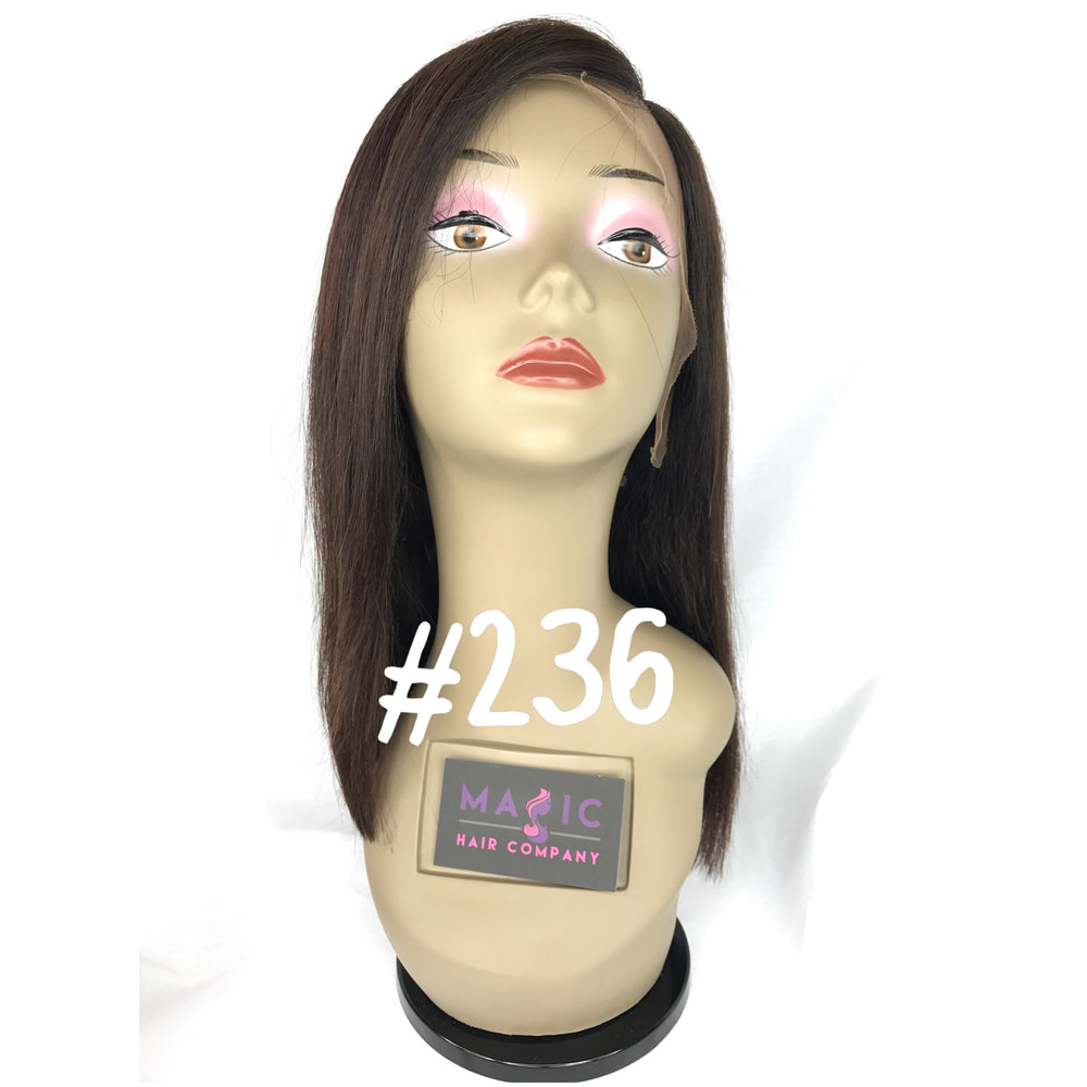14", Front Lace, Silky Straight
