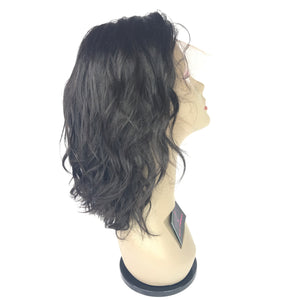 10 body wave front lace human hair  glueless wig