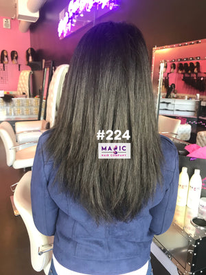 14", Silky Straight, Full Lace
