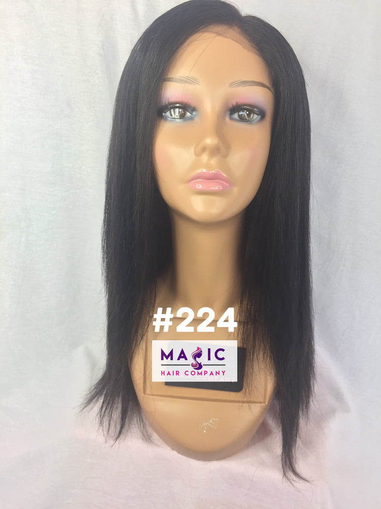 14", Silky Straight, Full Lace