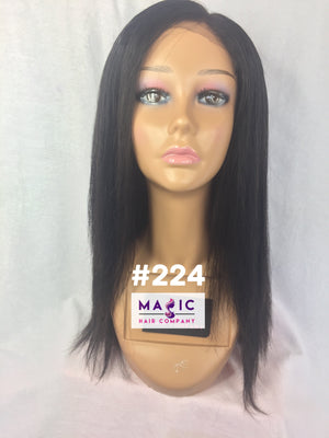 14", Silky Straight, Full Lace