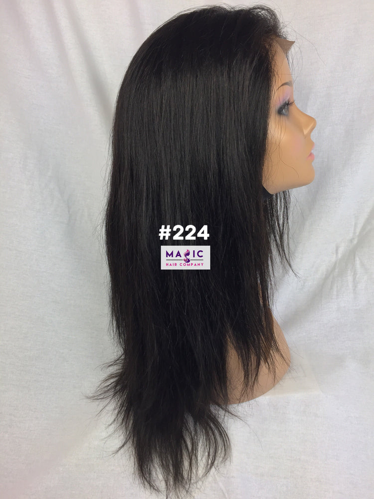 14", Silky Straight, Full Lace