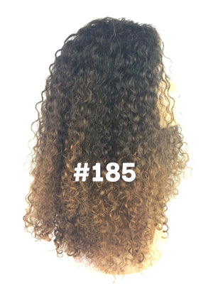 18", Front Lace, Deep Body Wave, Light Brown Ombre Highlight